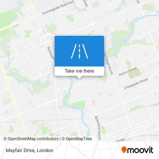 Mayfair Drive map