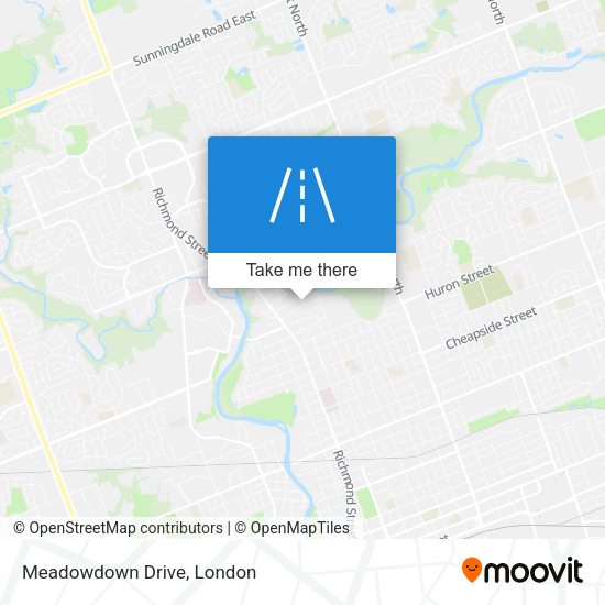 Meadowdown Drive map