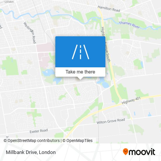 Millbank Drive map