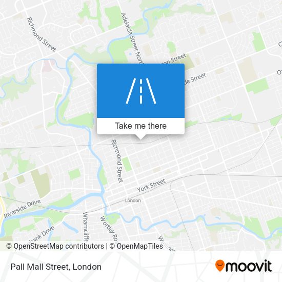 Pall Mall Street map