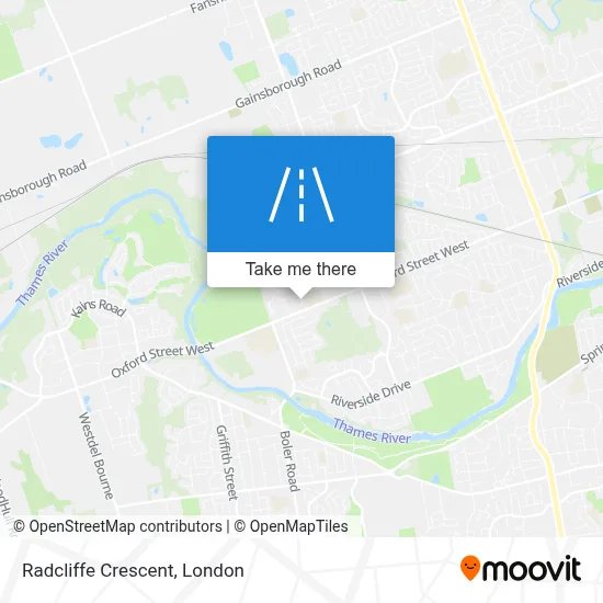 Radcliffe Crescent map
