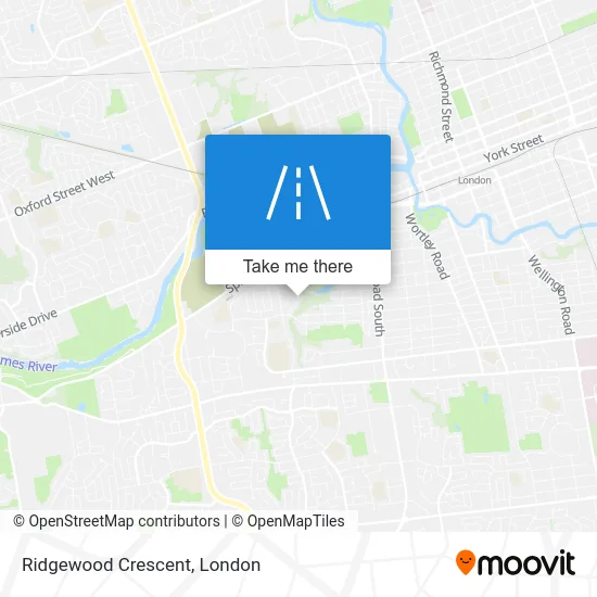 Ridgewood Crescent map