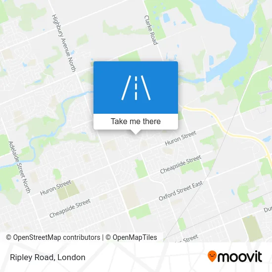 Ripley Road map