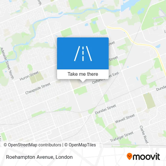 Roehampton Avenue map