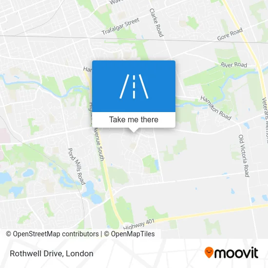 Rothwell Drive map