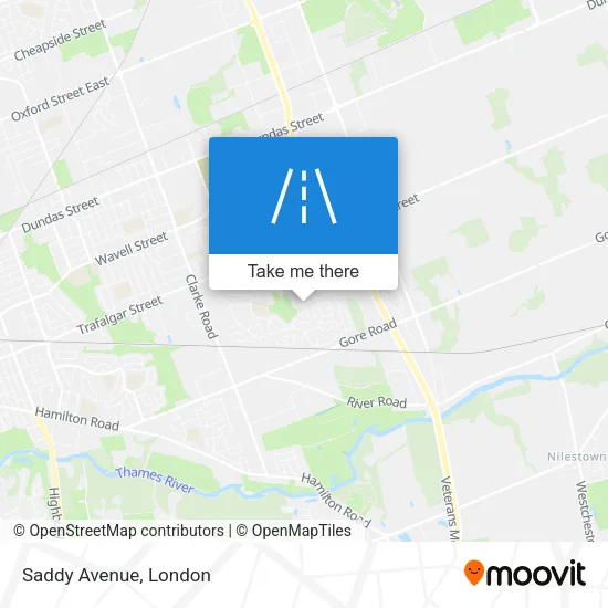 Saddy Avenue map