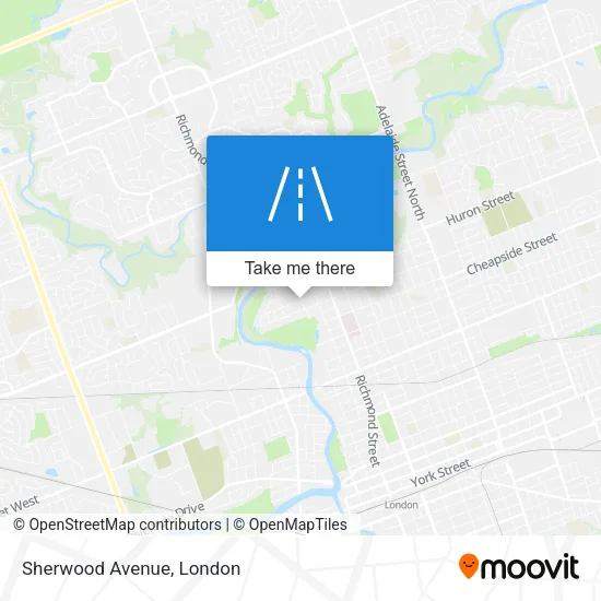 Sherwood Avenue map