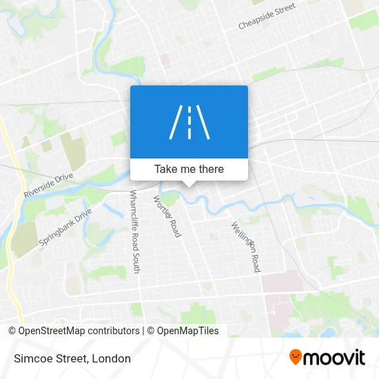 Simcoe Street map