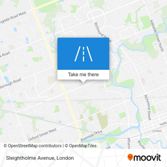 Sleightholme Avenue map