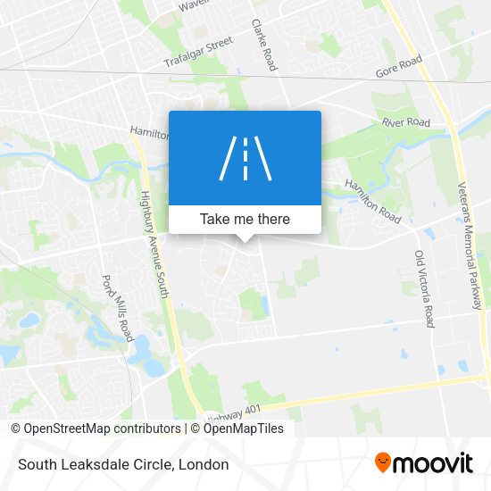 South Leaksdale Circle map