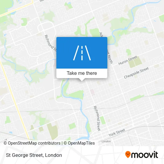 St George Street map