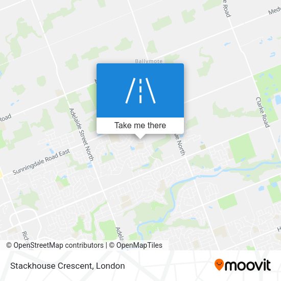 Stackhouse Crescent map