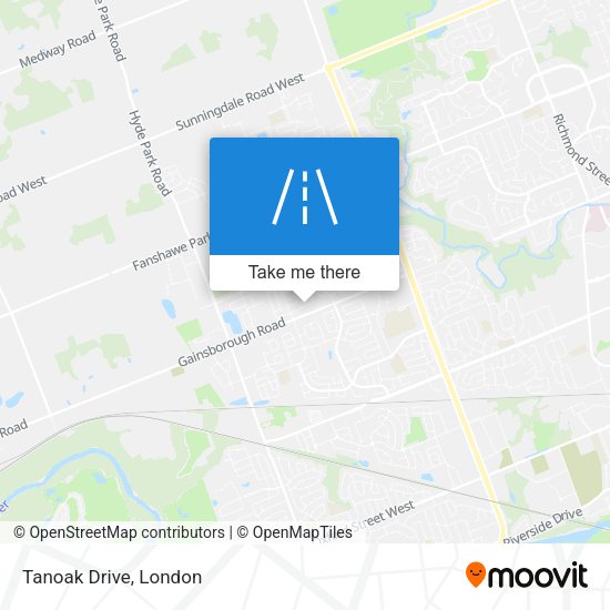 Tanoak Drive map