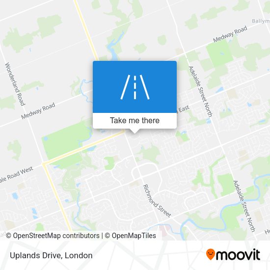 Uplands Drive map