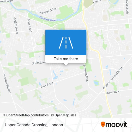 Upper Canada Crossing map