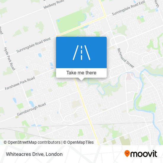 Whiteacres Drive map