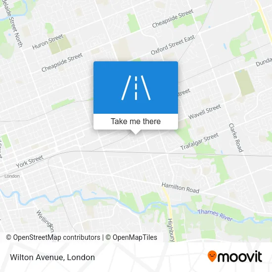 Wilton Avenue map