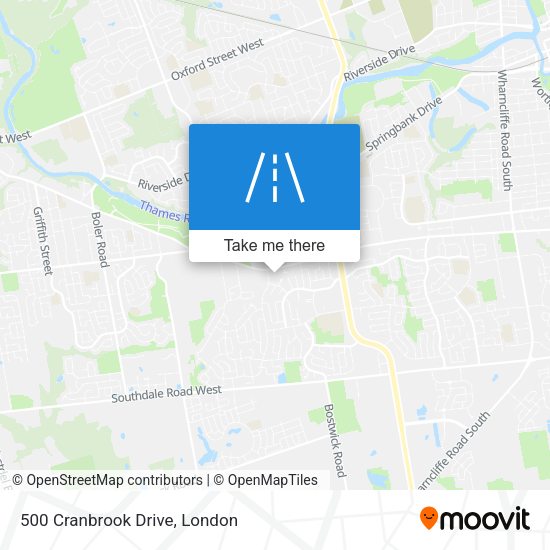 500 Cranbrook Drive map