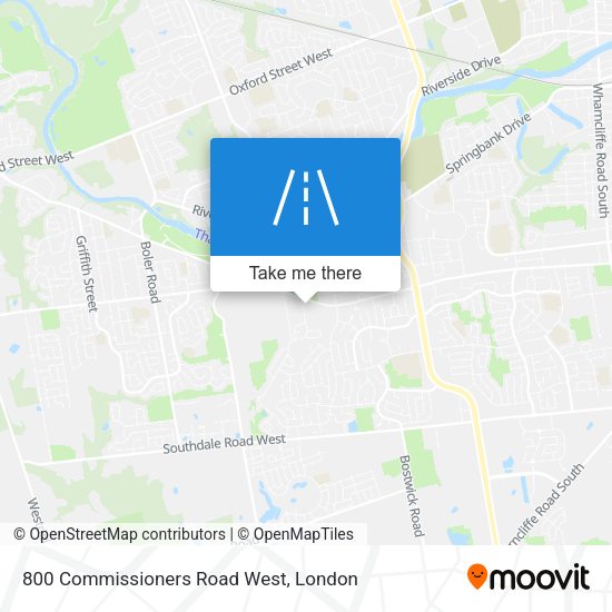 800 Commissioners Road West map