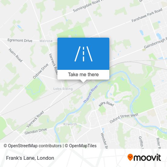 Frank's Lane map