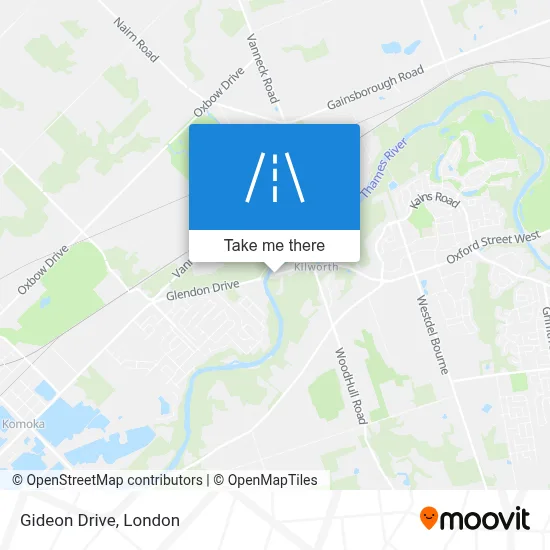 Gideon Drive map