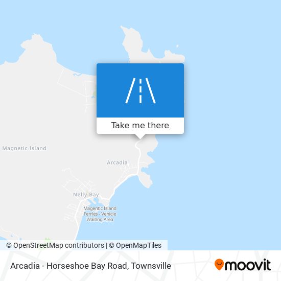 Arcadia - Horseshoe Bay Road map