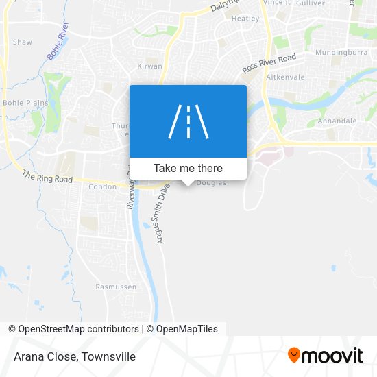 Arana Close map