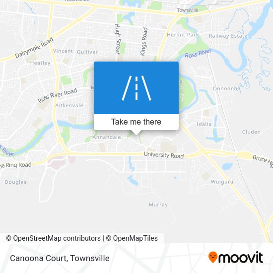 Canoona Court map