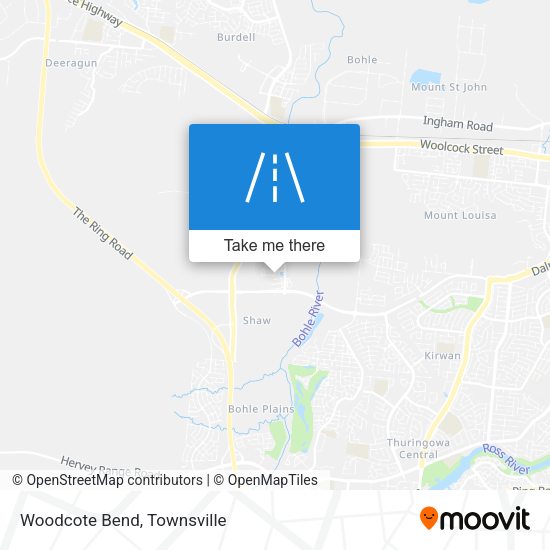 Woodcote Bend map