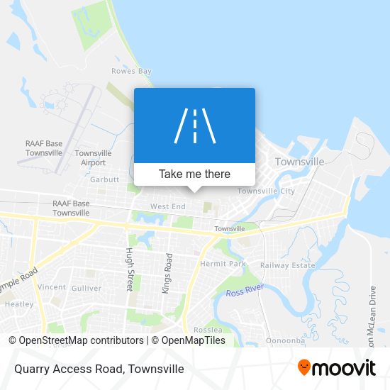 Quarry Access Road map