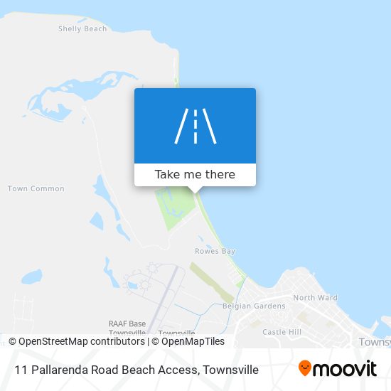 11 Pallarenda Road Beach Access map