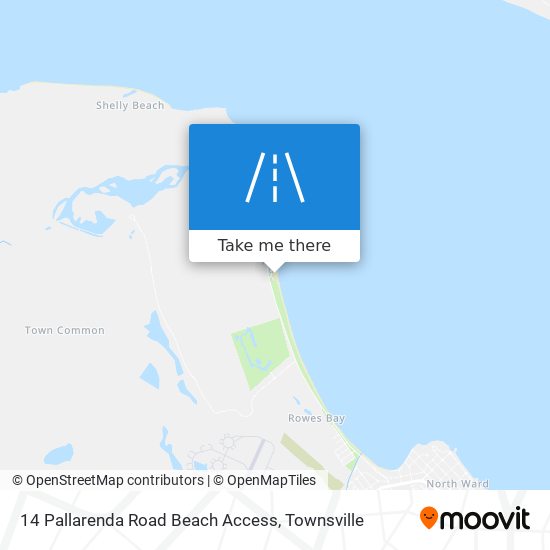14 Pallarenda Road Beach Access map