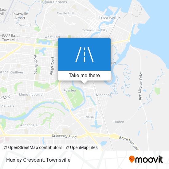 Huxley Crescent map