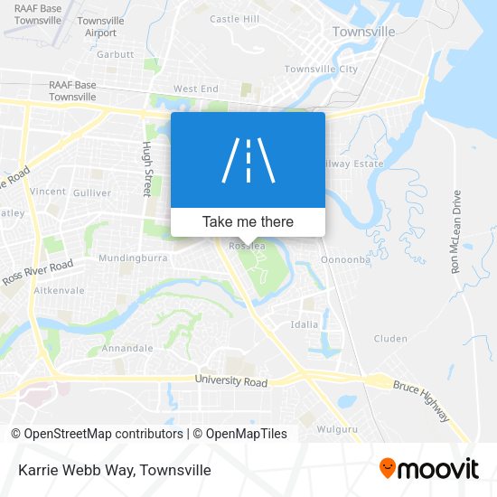 Karrie Webb Way map