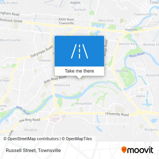 Russell Street map