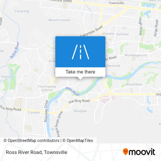Ross River Road map