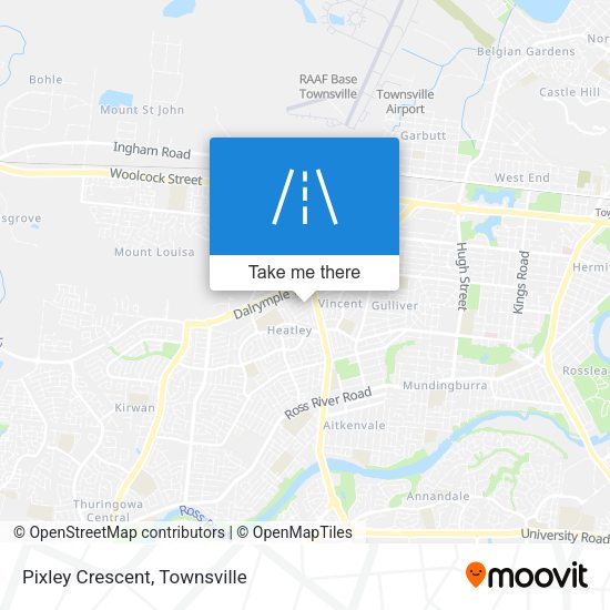 Pixley Crescent map
