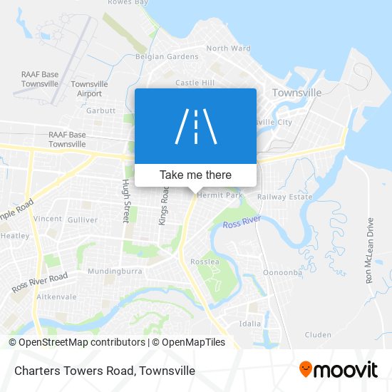 Charters Towers Road map