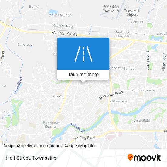 Hall Street map