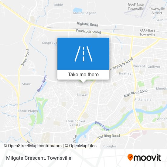 Milgate Crescent map