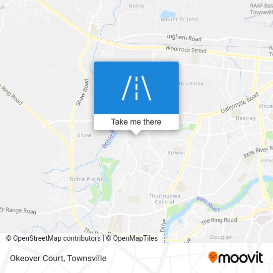 Okeover Court map