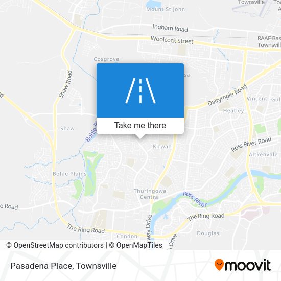 Pasadena Place map