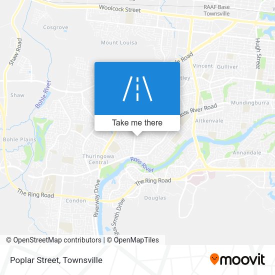 Poplar Street map