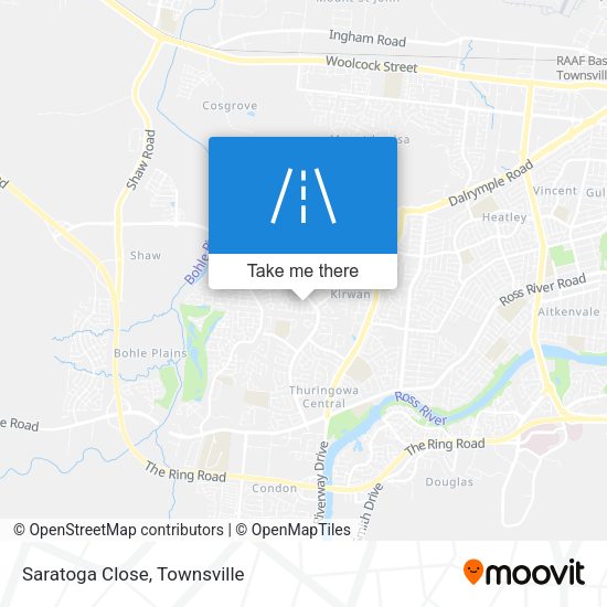 Saratoga Close map