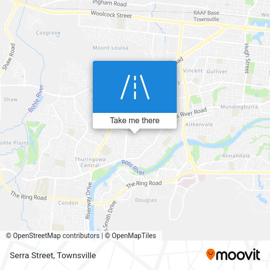 Serra Street map