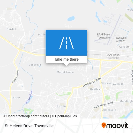 St Helens Drive map