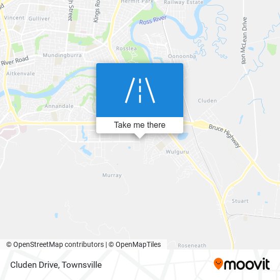 Cluden Drive map
