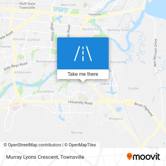 Murray Lyons Crescent map