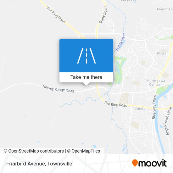 Friarbird Avenue map