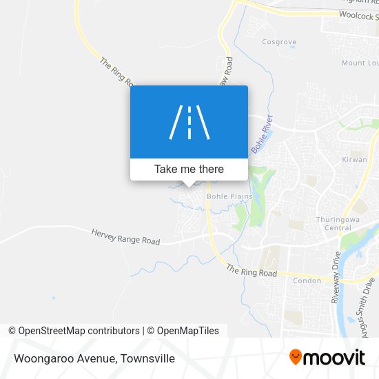 Woongaroo Avenue map